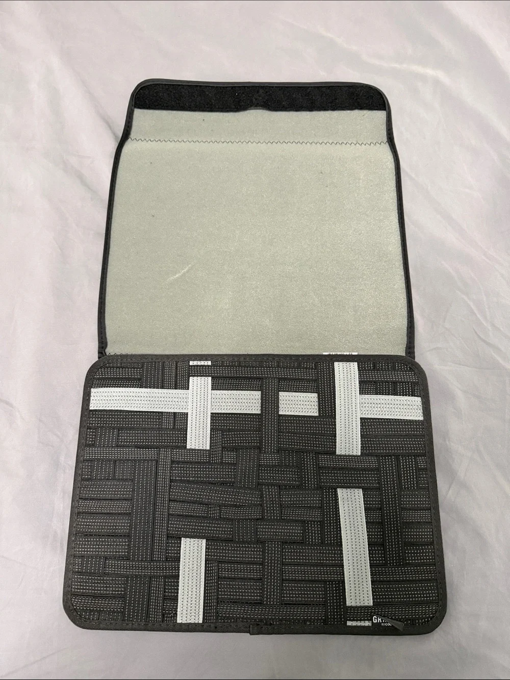 Black Tablet Sleeve Case with Elastic Straps